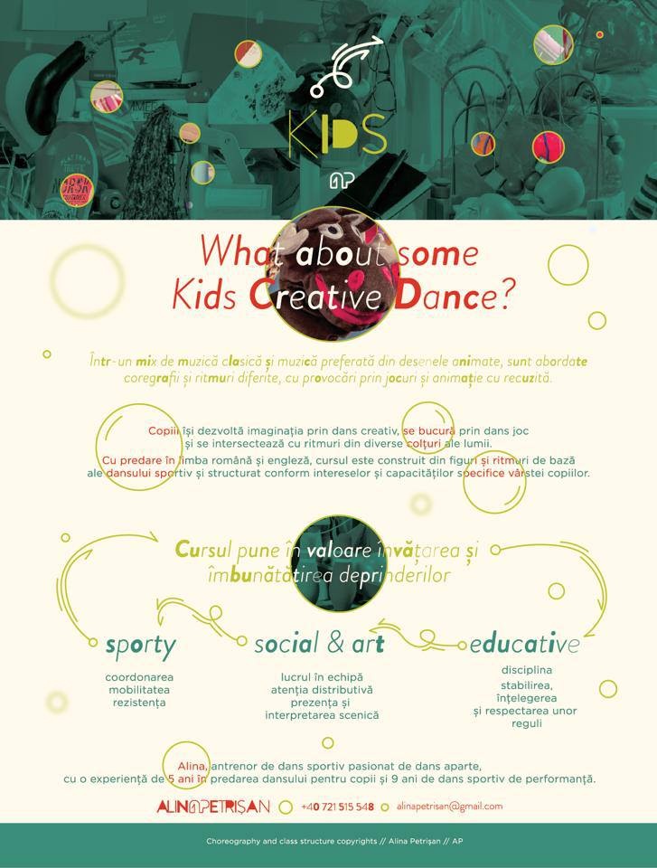 Programul Kids creative dance
